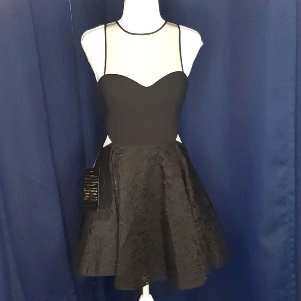 Bebe Black Mini Dress NWT